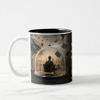 Caneca De Café Em Dois Tons Citação do Livro Promessas de Continuidade na Marg