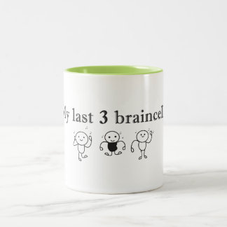 Caneca De Café Em Dois Tons Citação dos Meus Últimos 3 Glóbulos de Células Cer