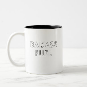 Caneca De Café Em Dois Tons Citação Engraçada da Trendy Fuel