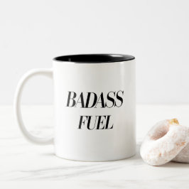 Caneca De Café Em Dois Tons Citação Engraçada da Trendy Fuel