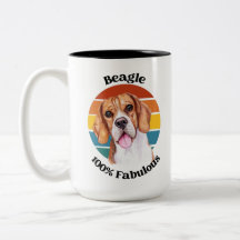 Citação engraçada do Beagle Coffee Mug de dois ton
