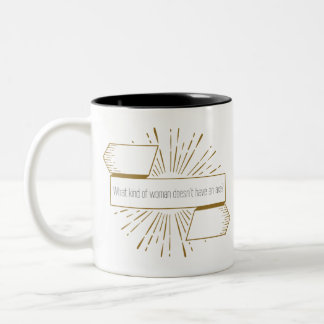 Caneca De Café Em Dois Tons Citação engraçada do Brooklyn nove