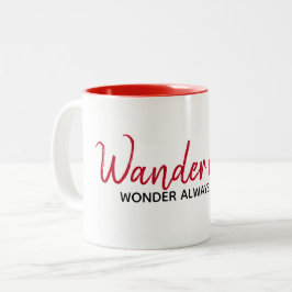 Caneca De Café Em Dois Tons Citação Inspirativa em Branco