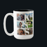 Caneca De Café Em Dois Tons Citação Personalizada de Ofertas de Colagem de Fot<br><div class="desc">Citação Personalizada de Ofertas de Colagem de Fotos do casal</div>