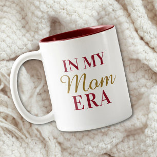 Caneca De Café Em Dois Tons Citação Personalizada Na Minha Era De Mãe Dia Das