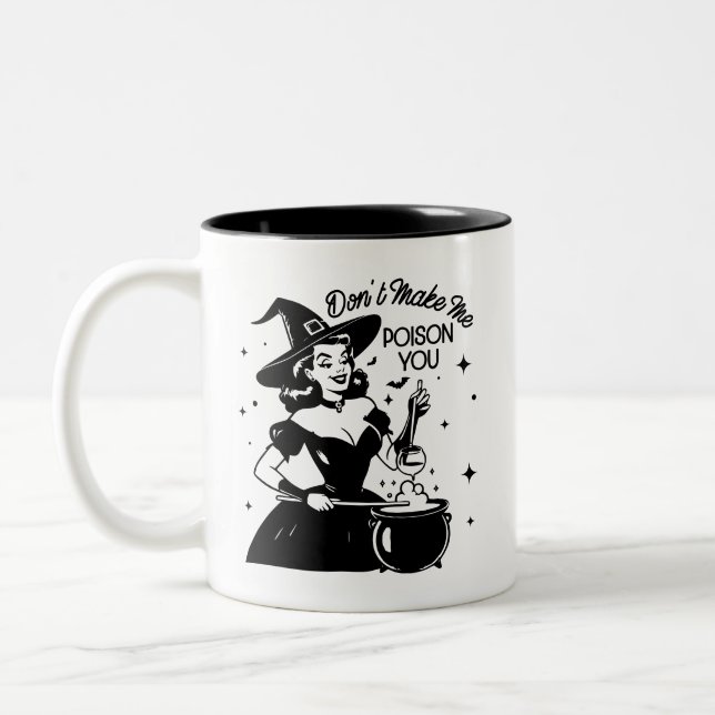 Caneca De Café Em Dois Tons Citação Sarcástica Engraçada da Glam Girl dos anos (Esquerda)
