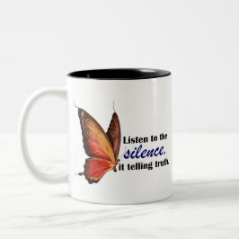 Caneca De Café Em Dois Tons Citações