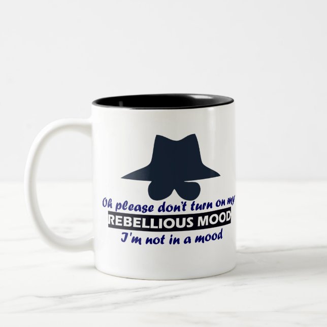 Caneca De Café Em Dois Tons Citações (Esquerda)