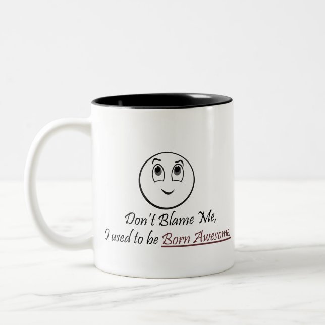 Caneca De Café Em Dois Tons Citações (Esquerda)