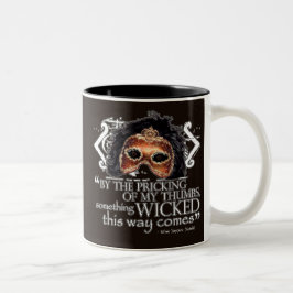 Caneca De Café Em Dois Tons Citações de Macbeth