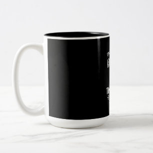 Caneca De Café Em Dois Tons Citações do Avô Mantenha o Ser Humano Minúsculo