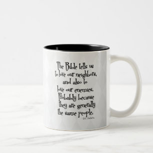 Caneca De Café Em Dois Tons Citações religiosas cristãs engraçadas GK