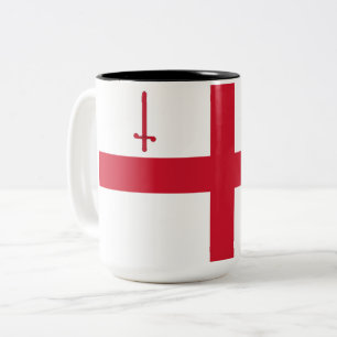 Caneca De Café Em Dois Tons City of London (Inglaterra) (UK Capital City)