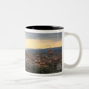 Caneca De Café Em Dois Tons Cityscape. de Florença, Italia