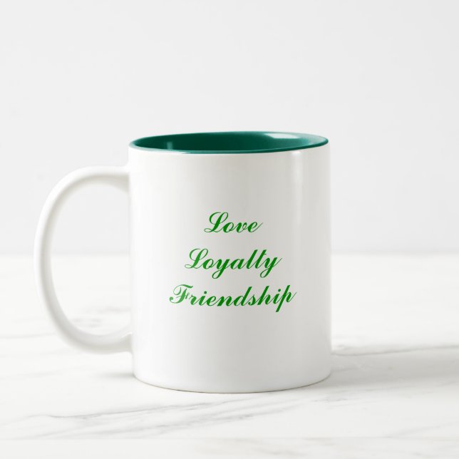 Caneca De Café Em Dois Tons Claddagh (Esquerda)