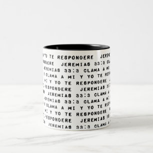 Caneca De Café Em Dois Tons Clama um te Respondere do MI y Yo