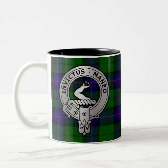 Caneca De Café Em Dois Tons Clan Armstrong Tartan Crest (Esquerda)