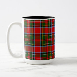 Caneca De Café Em Dois Tons Clan Stewart Tartan Coffee Mug