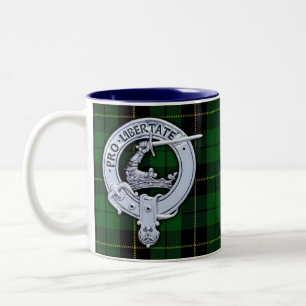 Caneca De Café Em Dois Tons Clan Wallace Crest & Hunting Tartan