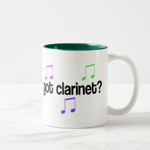 Caneca De Café Em Dois Tons Clarinete obtido