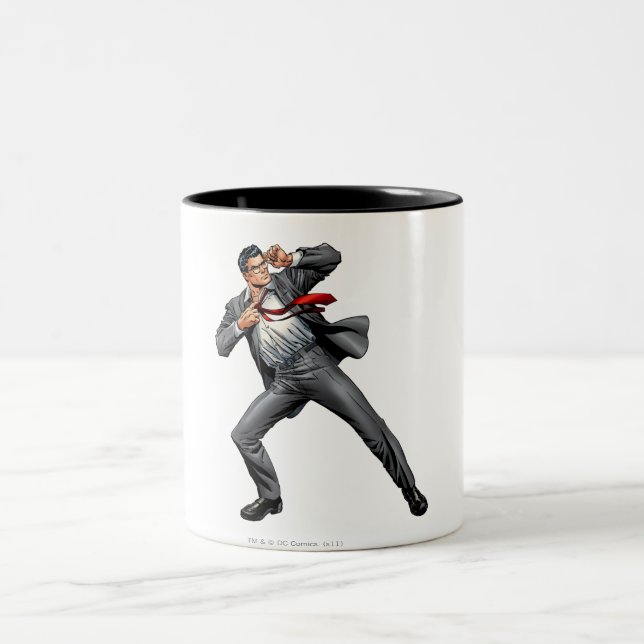 Caneca De Café Em Dois Tons Clark muda para o Super-Homem (Centro)