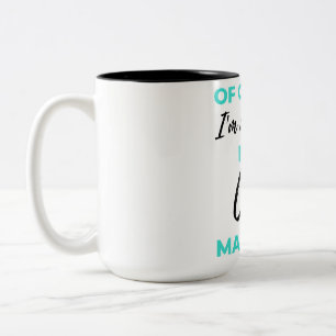 Caneca De Café Em Dois Tons Claro que sou incrível Sou gerente de casos 2