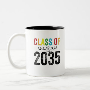Caneca De Café Em Dois Tons Classe De 2035