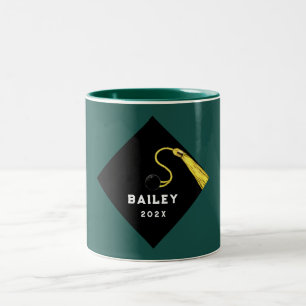 Caneca De Café Em Dois Tons Classe de Graduação de Gift Keepsasaket 2025