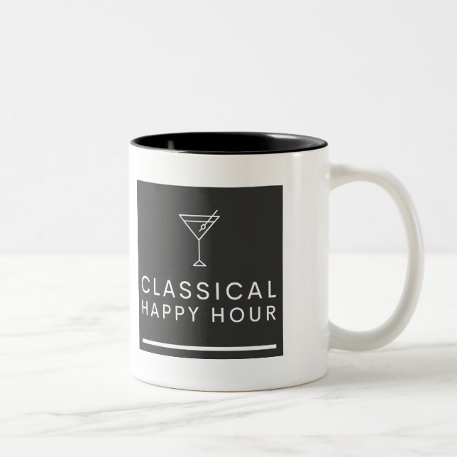 Caneca De Café Em Dois Tons Clássica Coffee Hour Mug (Direita)