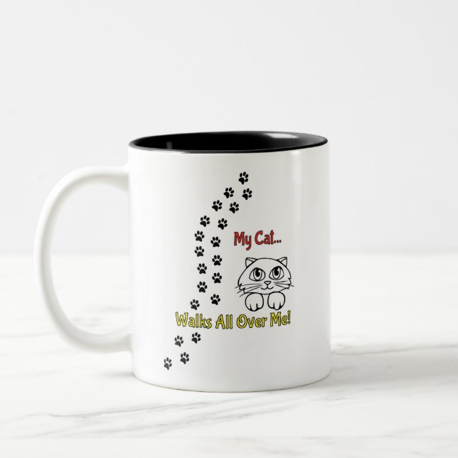 Caneca De Café Em Dois Tons Clássica Mug, 11 oz (Esquerda)