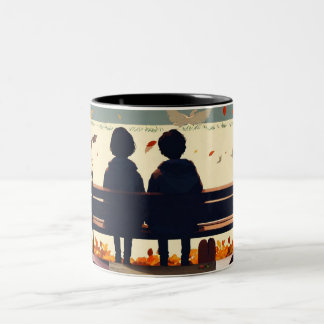 Caneca De Café Em Dois Tons Clássica Mug, 11 oz