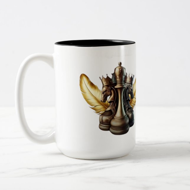 Caneca De Café Em Dois Tons Clássico de café de dois tons (Esquerda)