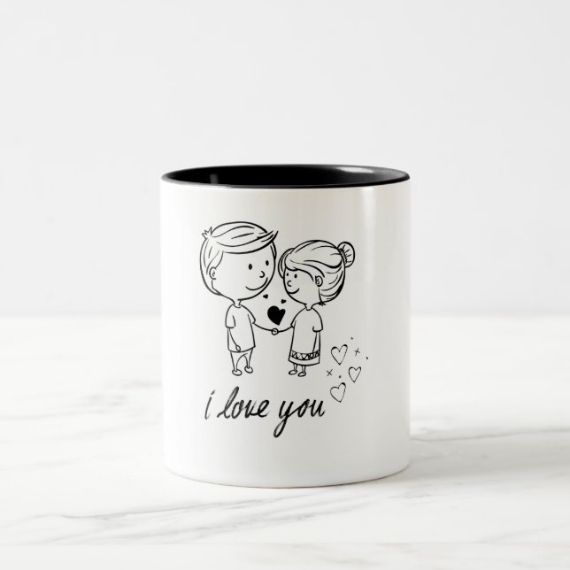 Caneca De Café Em Dois Tons Clássico, Elegante e essencial do dia a dia (Centro)