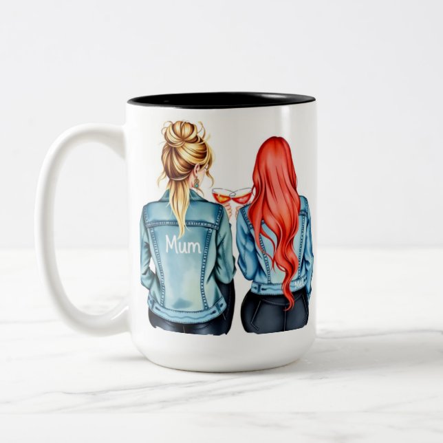 Caneca De Café Em Dois Tons Clássico Mug (Esquerda)