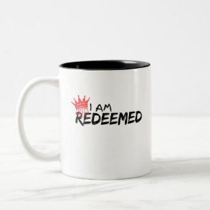 Caneca De Café Em Dois Tons Clássico Mug, 11 Oz Eu Sou Resgatada Cristã Jesus