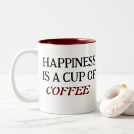 Caneca De Café Em Dois Tons Clássico - Mug De Café De Duas Toneladas
