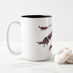 Caneca De Café Em Dois Tons Classificação biológica para um carcinologista