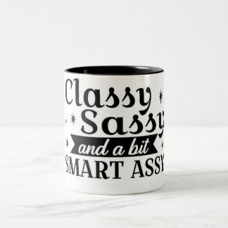 Caneca De Café Em Dois Tons Classy Sassy Mug