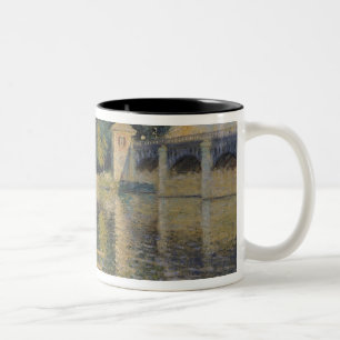 Caneca De Café Em Dois Tons Claude Monet   a ponte em Argenteuil, 1874