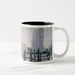Caneca De Café Em Dois Tons Claude Monet   a Tamisa abaixo de Westminster