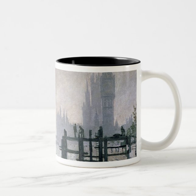 Caneca De Café Em Dois Tons Claude Monet | a Tamisa abaixo de Westminster (Direita)
