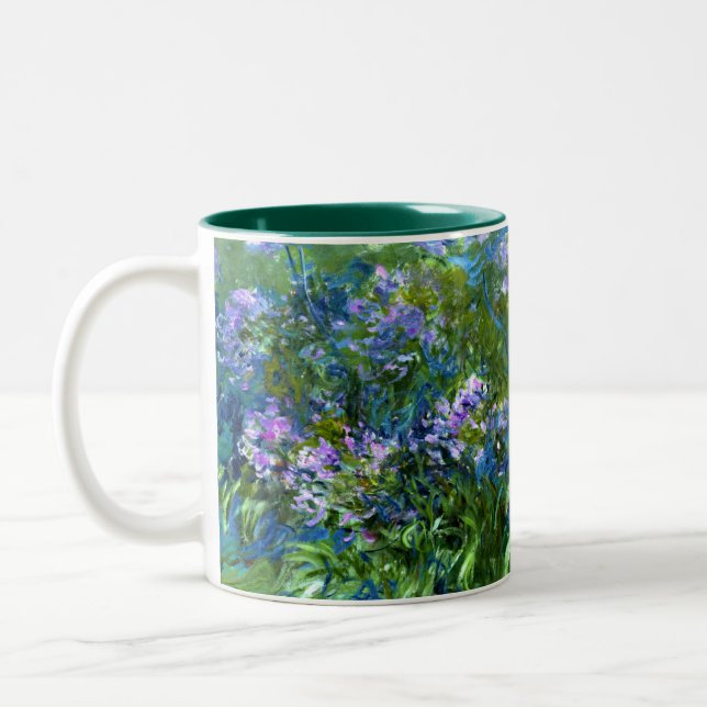 Caneca De Café Em Dois Tons Claude Monet: Agapanthus (Esquerda)