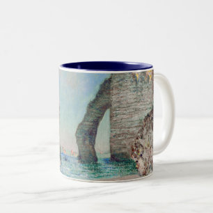 Caneca De Café Em Dois Tons Claude Monet - Cliff em Etretat