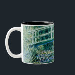Caneca De Café Em Dois Tons Claude Monet - Lírios De Água E Ponte Japonesa<br><div class="desc">Claude Monet - Lírios De Água E Ponte Japonesa (1899)</div>