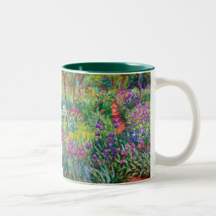 Caneca De Café Em Dois Tons Claude Monet: O jardim da íris em Giverny