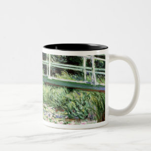 Caneca De Café Em Dois Tons Claude Monet   Waterlilies branco, 1899
