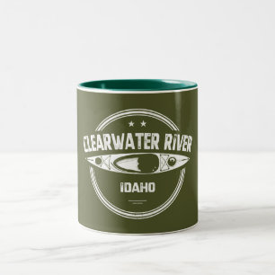 Caneca De Café Em Dois Tons Clearwater River Idaho Kayaking