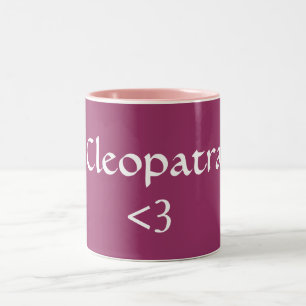 Caneca De Café Em Dois Tons Cleopatra, <3