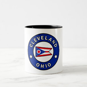 Caneca De Café Em Dois Tons Cleveland Ohio