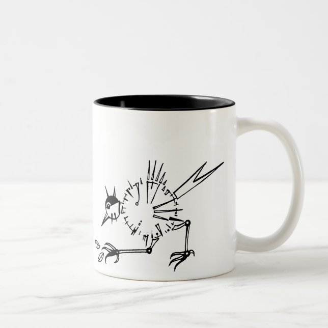 Caneca De Café Em Dois Tons ClockBird (Direita)